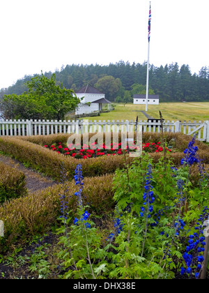 Das Englischcamp das Schwein Krieg, San Juan Island, Bundesstaat Washington Stockfoto