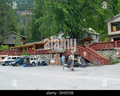 Das kleine Dorf von seinem, Lake Chelan, Washington State Stockfoto