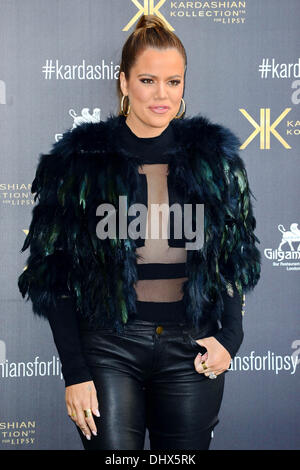 London UK 15. November 2013: Khloe Kardashian ankommen im Gilgamesch-Epos Restaurant in London. Bildnachweis: Siehe Li/Alamy Live News Stockfoto