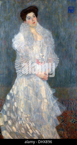 Porträt von Hermine Gallia - von Gustav Klimt, 1904 Stockfoto