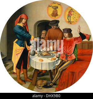 Joseph der Traumdeutung seiner Mitgefangenen - Meister die Geschichte von Joseph, ca. 1500 Stockfoto