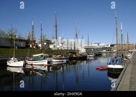 Germania-Hafen in Kiel Stockfoto