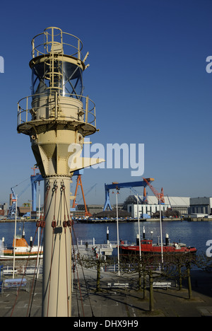 Leuchtturm im Maritime Museum in Kiel Stockfoto