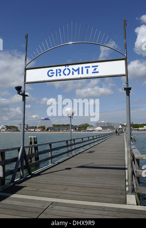 Badeort Gromitz Stockfoto