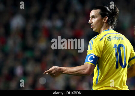 Lissabon, Portugal. 15. November 2013. Zlatan Ibrahimovic, Schweden nach vorne während der Fußball-match zwischen Portugal und Sewden für die erste Etappe der Play Off für 2014 FIFA Fussball-Weltmeisterschaft Brasilien im Luz Stadium in Lissabon, Portugal-Credit: Action Plus Sport/Alamy Live News Stockfoto