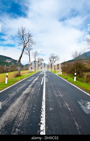 Gerade Straße Stockfoto