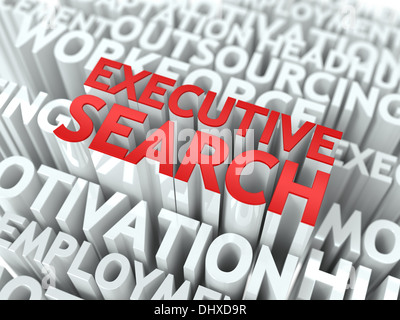 Executive Search. WordCloud Konzept. Stockfoto