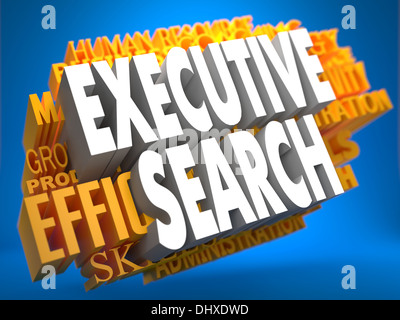 Executive Search. WordCloud Konzept. Stockfoto