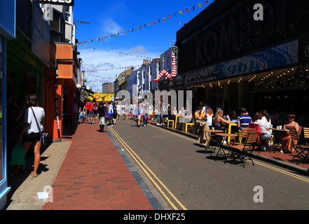 Die Gassen in Brighton, East Sussex, Vereinigtes Königreich Stockfoto