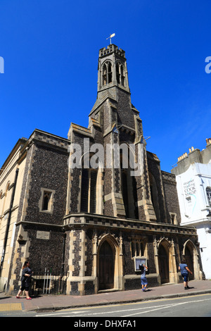 Fassade des entweihten Holy Trinity Church in Brighton, Vereinigtes Königreich Stockfoto