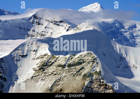 Über die höchsten Gipfel in Alaska Stockfoto