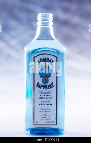 Bombay Sapphire gin Stockfoto