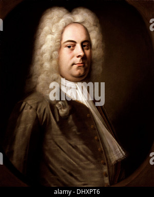 George Frideric Handel, Komponist - von Balthasar Denner, 1728 Stockfoto