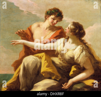 Bacchus und Ariadne - von Giovanni Antonio Pellegrini, 20er Stockfoto