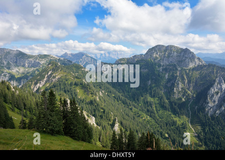 Berglandschaft im Allgäu (Bayern, Deutschland) Stockfoto