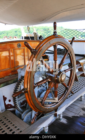 Joseph Conrad Segelschiff, Mystic Seaport, Connecticut, USA Stockfoto