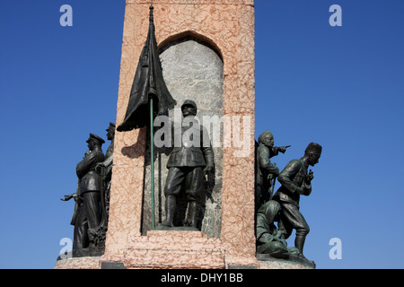 Das Denkmal der Republik, Taksim-Platz, Istanbul, Türkei Stockfoto