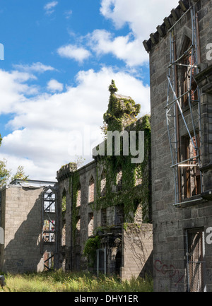 Verlassenen Pocken Krankenhaus auf Roosevelt Island, NYC Stockfoto