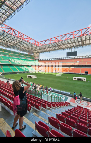 Im San-Siro-Stadion Stockfoto