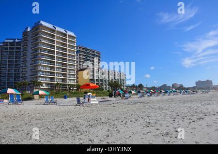 Hotels in Myrtle Beach, South Carolina, USA Stockfoto