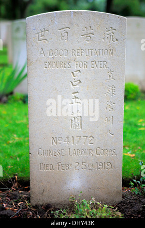 Britischer Soldatenfriedhof, Lijssenthoek in der Nähe von Popperinge, West-Flandern, Belgien Stockfoto