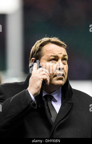 London, UK. 16. November 2013. Neu Zealand Head Coach Steve HANSEN nach der internationalen Rugby Union Befestigung zwischen England und Neuseeland von Twickenham. Bildnachweis: Aktion Plus Sport/Alamy Live-Nachrichten Stockfoto