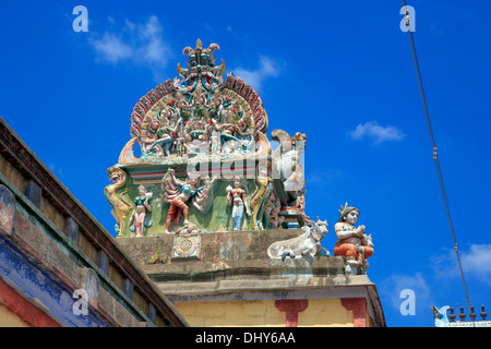 Nataraja-Tempel (13. Jahrhundert), Chidambaram, Tamil Nadu, Indien Stockfoto