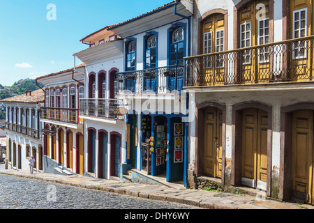 Ouro Preto, Straßen, Minas Gerais, Brasilien Stockfoto