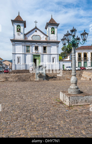 Da der Kathedrale Sé oder Basilika de Nossa Senhora da Assunçao, Mariana, Minas Gerais, Brasilien Stockfoto
