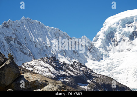 Ocshapalca Gipfel (5888m) in den peruanischen Anden. Stockfoto