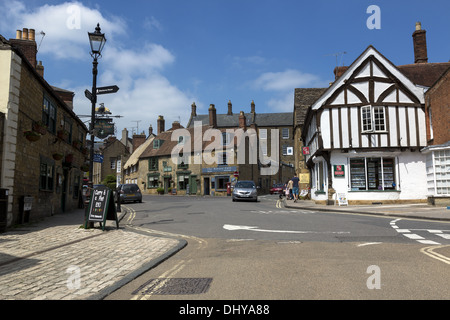 Sherborne in Somerset, England Straßenszene Stockfoto