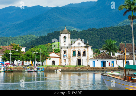 Santa Rita Church, Paraty, Bundesstaat Rio De Janeiro, Brasilien Stockfoto