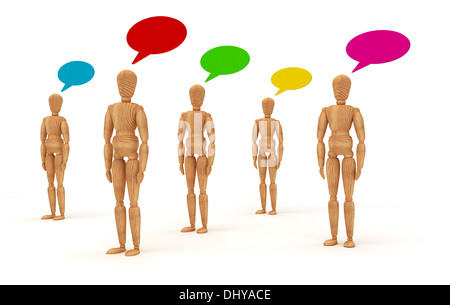 Personen im Gespräch Stockfoto