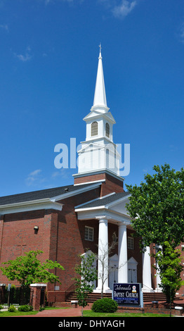 Baptistenkirche, New Bern, North Carolina, USA Stockfoto