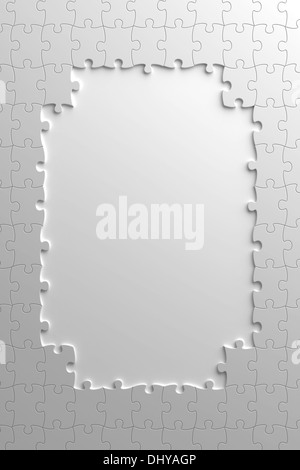 Unvollständige Puzzle Stockfoto