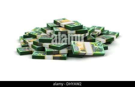 Stapel von australischer Dollar Stockfoto
