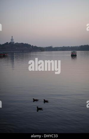 Peking, China. 14. November 2013. Beihai-Park ist eine kaiserliche Garten nordwestlich der verbotenen Stadt in Peking. © Jiwei Han/ZUMA Wire/ZUMAPRESS.com/Alamy Live-Nachrichten Stockfoto