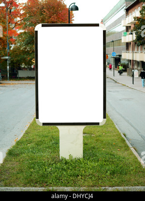 Leeren Plakatwand in der Innenstadt Stockfoto