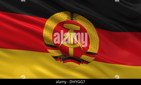 Flagge der Deutschen Demokratischen Republik Stockfoto