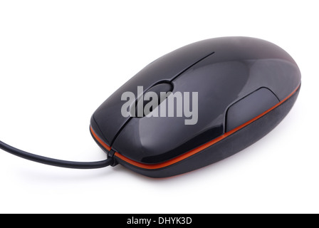 Computer-Maus auf einem weißen Hintergrund Stockfoto