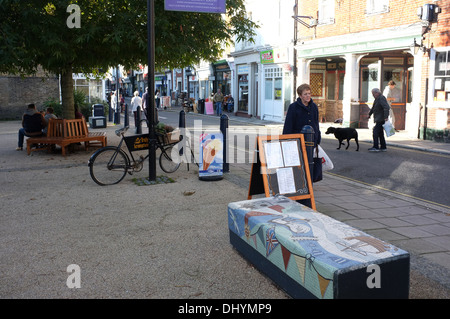 Hythe kleine Markt Küstenstadt in Kent uk 2013 Stockfoto