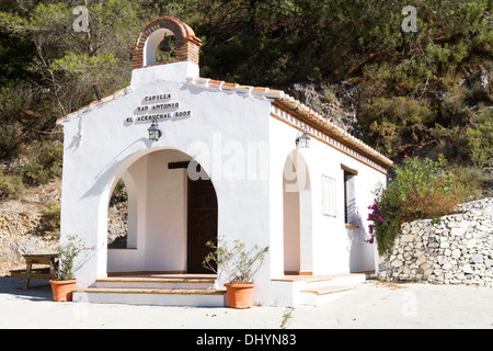 Das spanische Dorf Acebuchal in Andalusien heißt oft The Lost Village Stockfoto