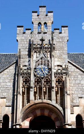 Alte Turmuhr, Schloss Marienburg, Pattensen in der Nähe von Hannover, Niedersachsen, Deutschland, Europa, Stockfoto