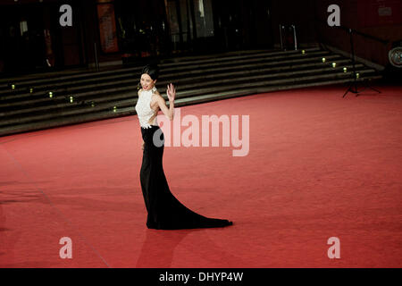 Rom, Italien. 16. November 2013. Chinesische Schauspielerin Ni Hongjie während dem Filmfestival in Rom, am 16. November 2013.Photo stellt: Massimo Valicchia/NurPhoto Credit: Massimo Valicchia/NurPhoto/ZUMAPRESS.com/Alamy Live News Stockfoto