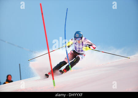 Levi, Finnland. 17. November 2013. Benni Raich Österreichs während der AUDI FIS Alpine Weltcup Herren-Slalom-Rennen am 17. November 2013 in Levi Finland. Kredite: Yoshio Takusagawa/ESPA/Alamy Live-Nachrichten Stockfoto