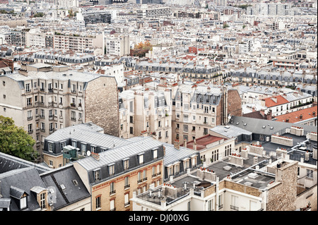 Paris, Frankreich - Blick über die Dächer der Stadt Stockfoto