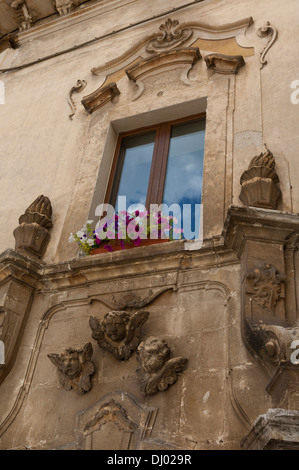 Gebäude, Scanno. Abruzzen, Italien Stockfoto