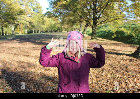 Herbst-Glück Stockfoto