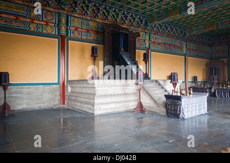 in der Huangqian Halle (Imperial Hall of Heaven) in Taoist Temple of Heaven, Chongwen District Beijing, China Stockfoto