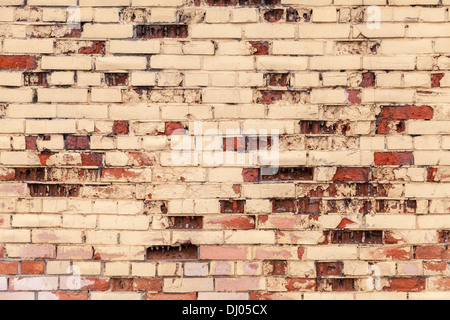 Alten Grunge bunten Ziegel Wand Fototexturen Stockfoto